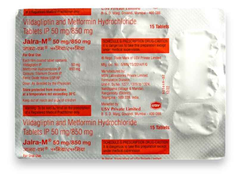 Jalra-M 50mg/850mg Tablet Jalra-M 50mg/850mg Tablet