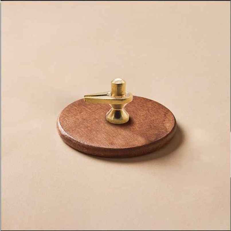 Brass Shivling | 2 Inch | Mahadev Idol for Pooja | Svasti