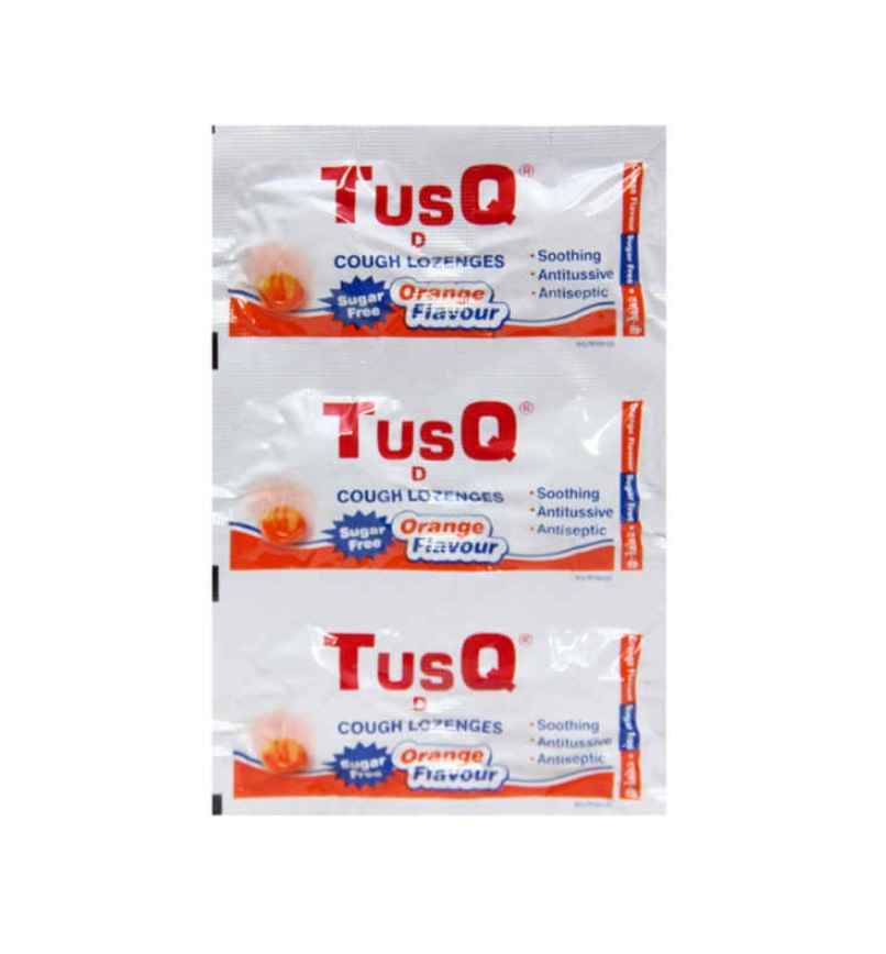 Tusq-D Orange Flavour Sugar Free Cough Lozenges Tusq-D Orange Flavour Sugar Free Cough Lozenges