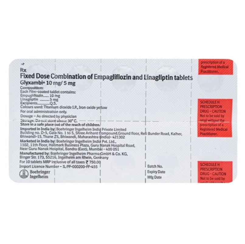 Glyxambi 10mg/5mg Tablet