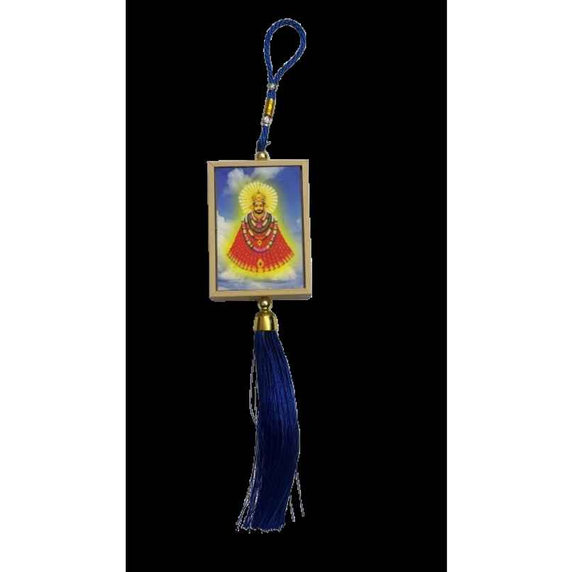 Divine Vibes Khatushyam Ji Box Shape Car Dashboard Hanging