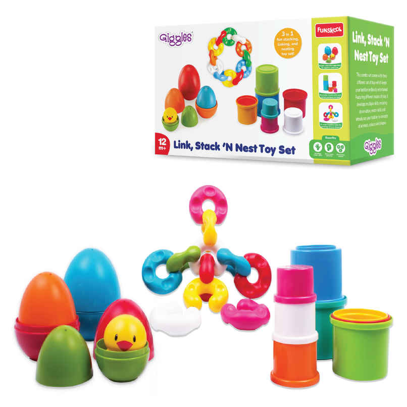 Giggles Funskool Link, Stack and Nest Stacking Toy