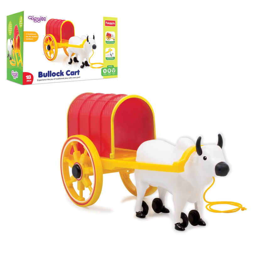 Giggles Funskool Bullock Cart Pull Along Toy