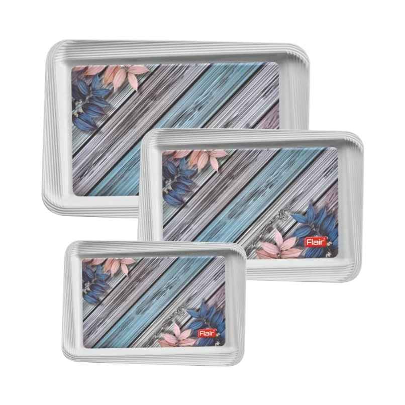 FLAIR Regal Serving Tray Set | Grey