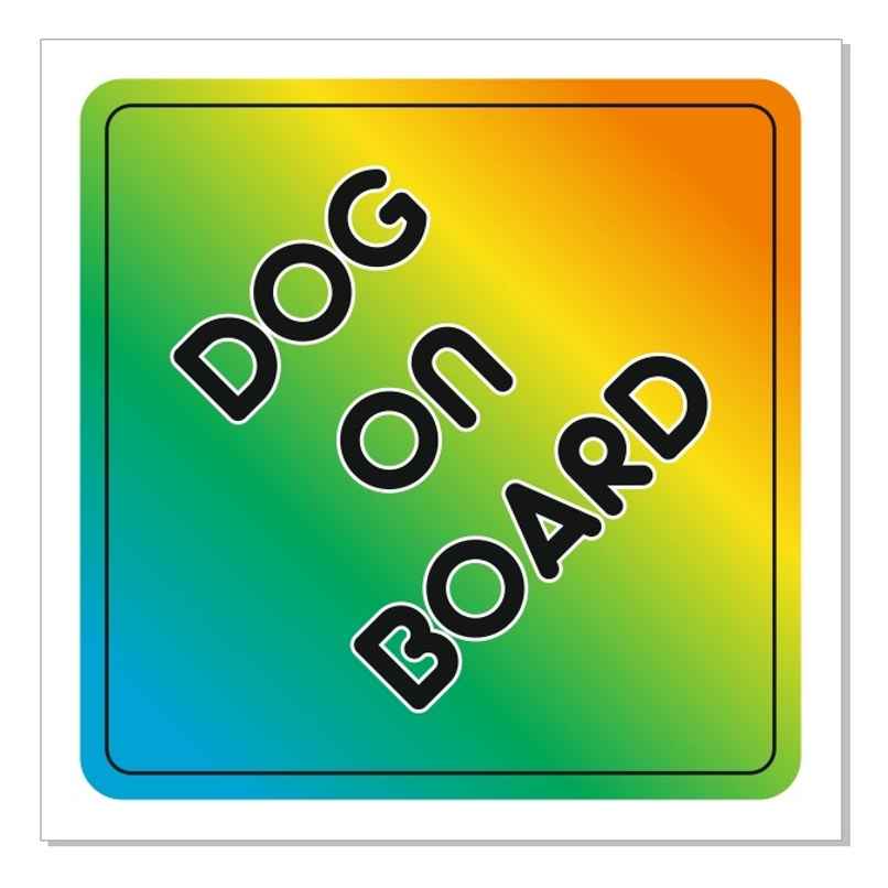 Samsidhi Auto Dog on Board Car Sticker