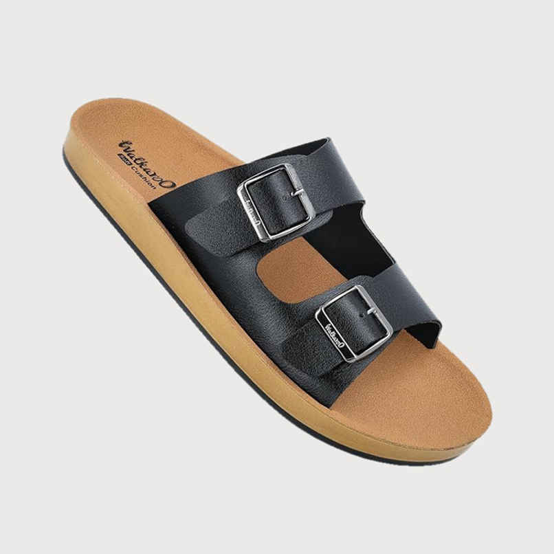 Walkaroo Men's Daily Wear Sandals - WE1333 Black UK11