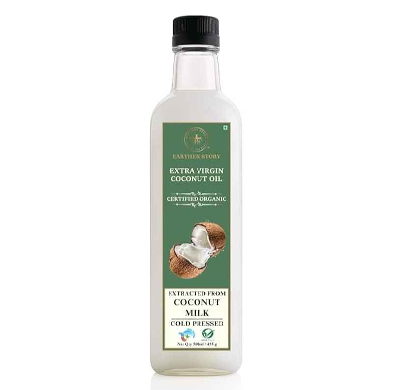 Earthen Story Organic Extra Virgin Coconut Cold Pressed Oil (Nariyal Oil)