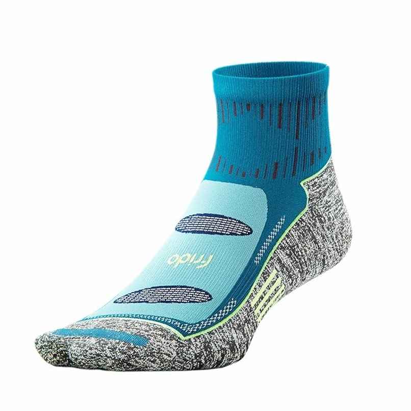 Frido Active Socks For Men and Women | Quarter Length | Cyan Color | UK 2-5 - 1 pc