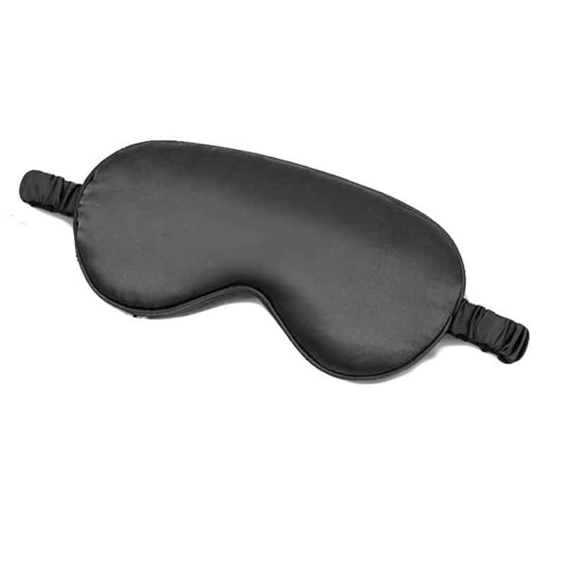 Bronson Professional Silk Sleep Mask Eye Mask Super Smooth For Blind Fold Travelling Mask | Black