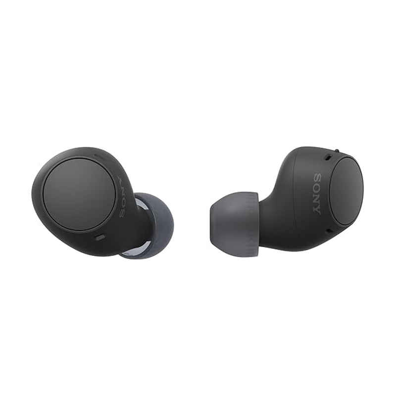 Sony WF-C510 Wireless Bluetooth Earbuds with Mic, TWS, in Ear, Ambient Sound Mode, Small and Comfortable, IPX4, Quick Charge, Multipoint Connectivity, Customized EQ, Up to 22 Hours Battery- Black