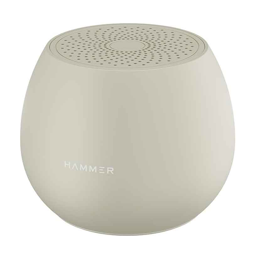 Hammer 5W Drop Bluetooth Indoor Speaker With Twin Pairing| 100hrs Standby Time| 1200 Mah Beige Hammer 5W Drop Bluetooth Indoor Speaker With Twin Pairing| 100hrs Standby Time| 1200 Mah Beige