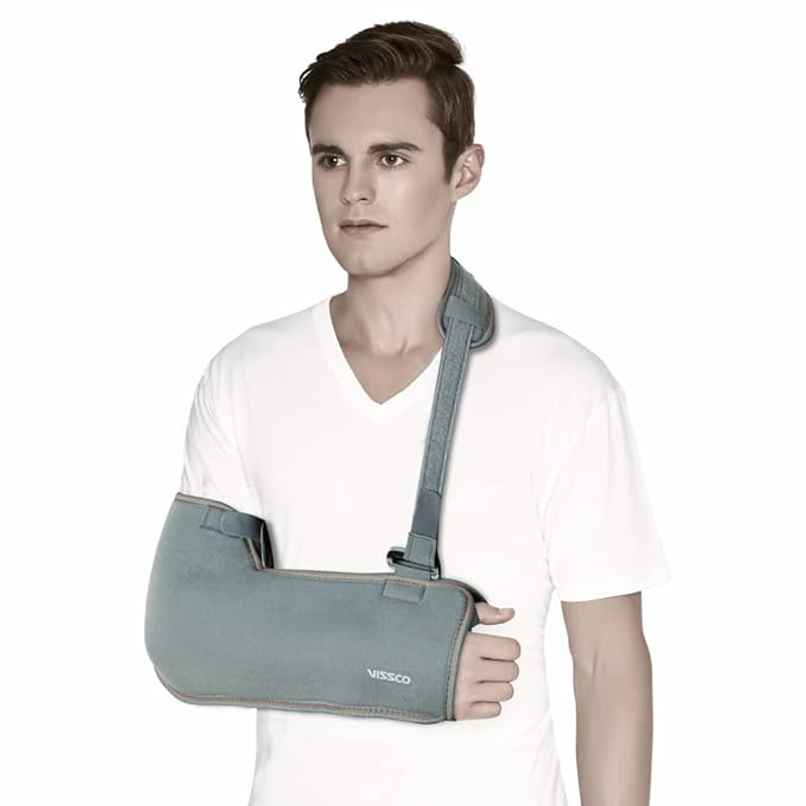 Vissco Arm Pouch Sling (Moderate Support) Grey L