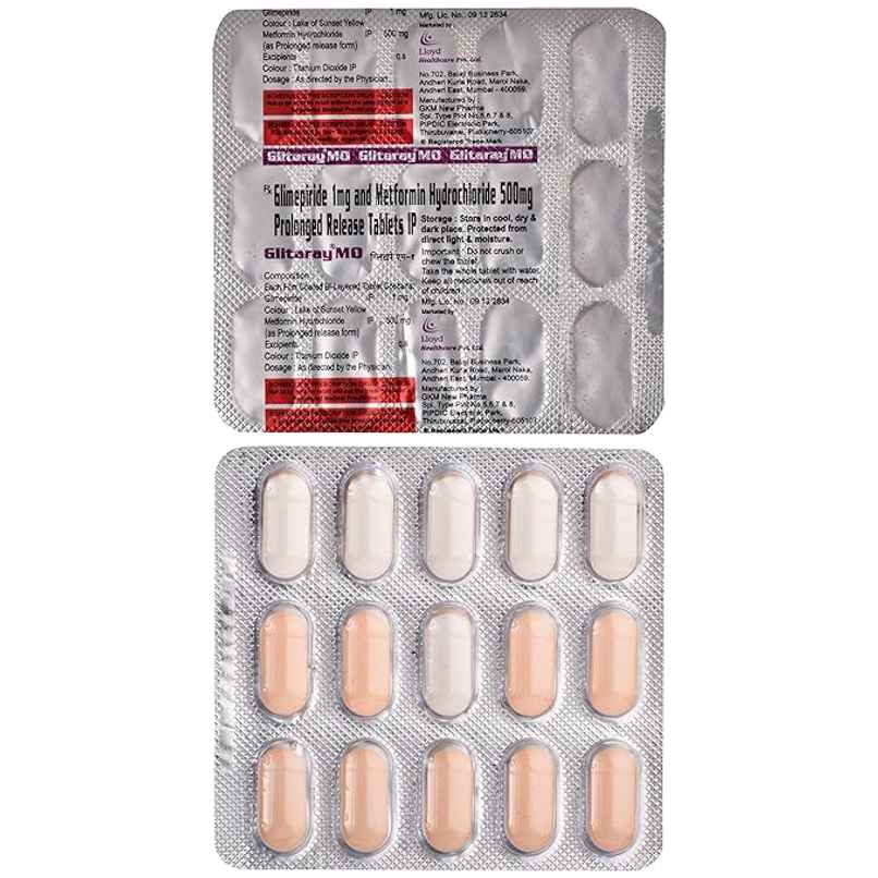 Glitaray M 1 Tablet PR