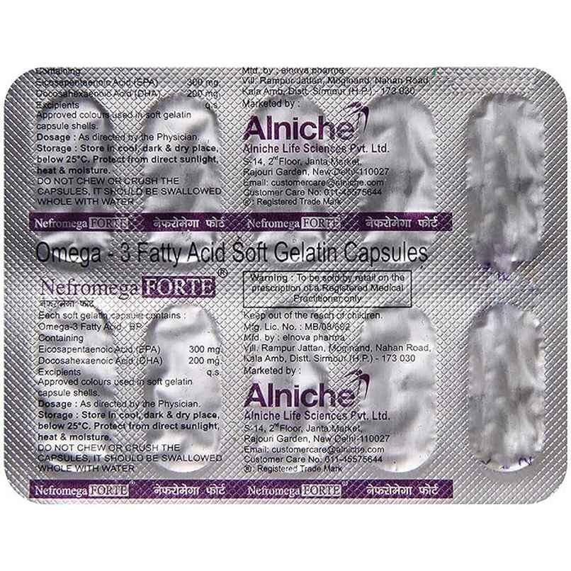 Nefromega Forte Soft Gelatin Capsule Nefromega Forte Soft Gelatin Capsule