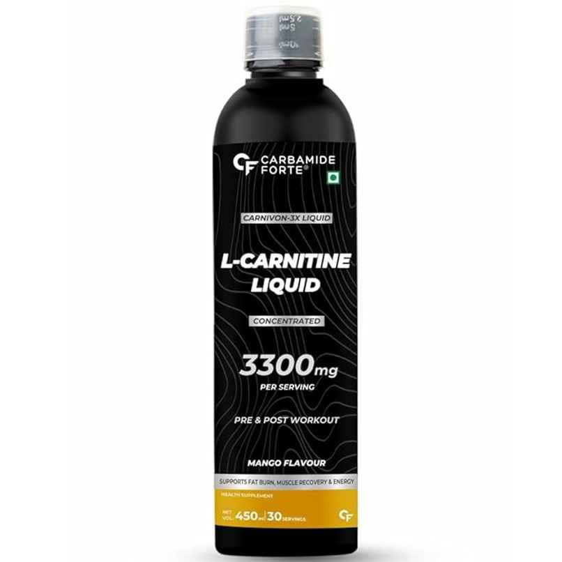 Carbamide Forte L Carnitine Liquid 3300mg Per Serving with Added Vitamins - Mango Flavour