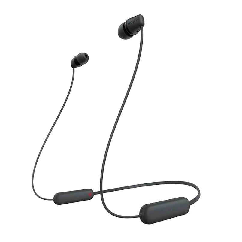 Sony WI-C100 Wireless Neckband - Deep Bass | Upto 25 Hours Battery Sony WI-C100 Wireless Neckband - Deep Bass | Upto 25 Hours Battery