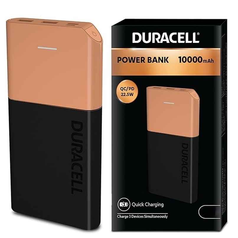 Duracell 10000 mAh Power Bank - Black