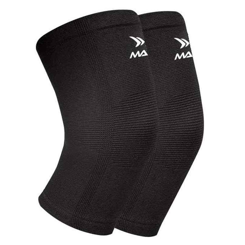 Mayor Pure Knee Support For Exercise, Gym, Running, Yoga, Pain Relief | Black