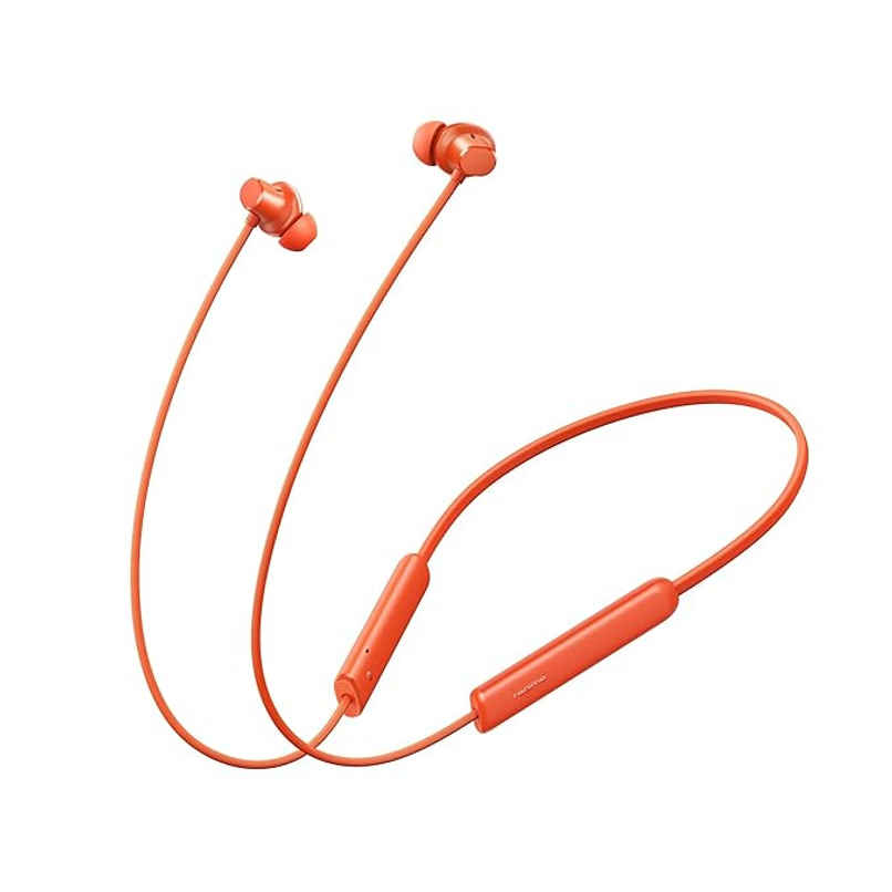 realme Buds Wireless 5 Lite in ear Bluetooth Neckband with 12.4 mm Dynamic Bass Boost | Cyber Orange realme Buds Wireless 5 Lite in ear Bluetooth Neckband with 12.4 mm Dynamic Bass Boost | Cyber Orange