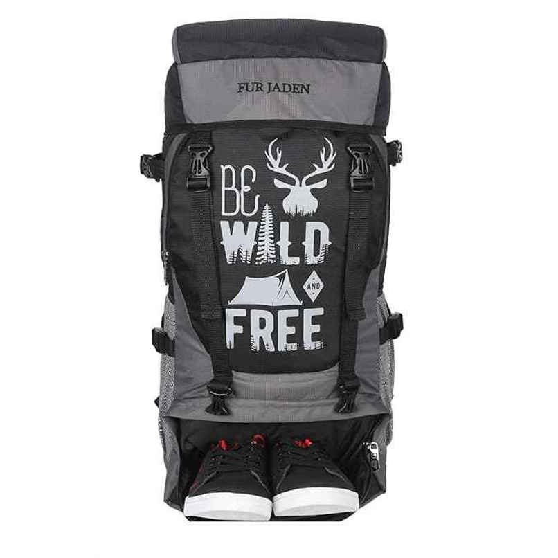Fur Jaden 53 LTR Rucksack Travel Backpack Bag for Trekking, Hiking with Shoe Compartment Fur Jaden 53 LTR Rucksack Travel Backpack Bag for Trekking, Hiking with Shoe Compartment
