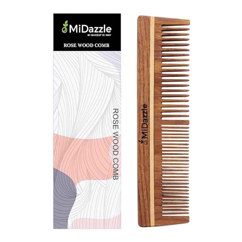 Midazzle Natural Handcrafted Sheesham Rosewood Hair Comb |MIRC2005