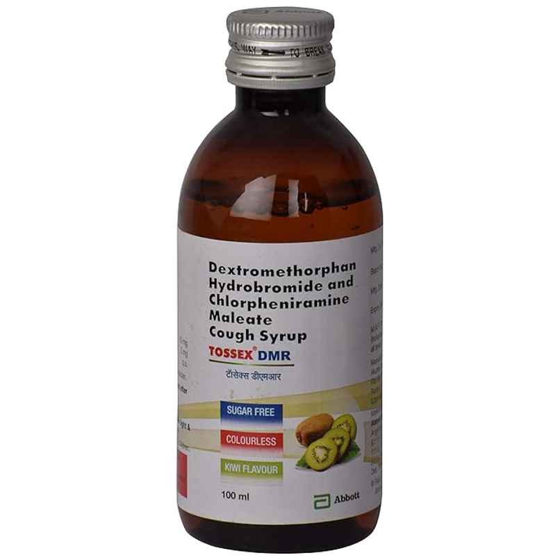 Tossex DMR Kiwi Flavour Sugar Free Cough Syrup 