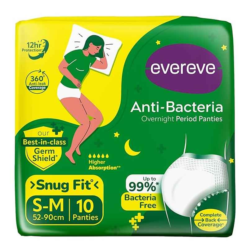 Evereve Anti Bacteria Period Panty for Girls & Women | S - M