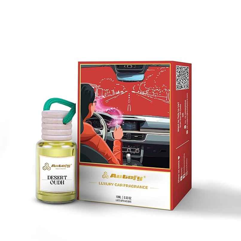 Autofy AIRHAVEN Car Perfume Hanging Car Fragrance Car Air Freshener Long Lasting | Desert Oudh