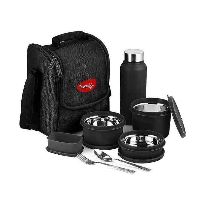 Pigeon Heat and Treat Lunch Box | Pack Of 4 | Black Pigeon Heat and Treat Lunch Box | Pack Of 4 | Black