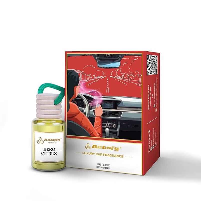 Autofy AIRHAVEN Car Perfume Hanging Car Fragrance Car Air Freshener Long Lasting | Citrus