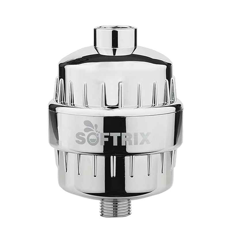 Softrix SF 15 PRO 15 Stage Shower Filter | Hard Water Softener Reduces Hair Fall | Chrome Softrix SF 15 PRO 15 Stage Shower Filter | Hard Water Softener Reduces Hair Fall | Chrome