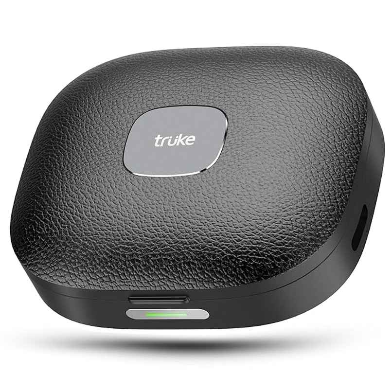 truke Mega 9 Buds w/ 24-bit Spatial Sound, 70H battery, Leather finish, Speakers | Charcoal Black truke Mega 9 Buds w/ 24-bit Spatial Sound, 70H battery, Leather finish, Speakers | Charcoal Black