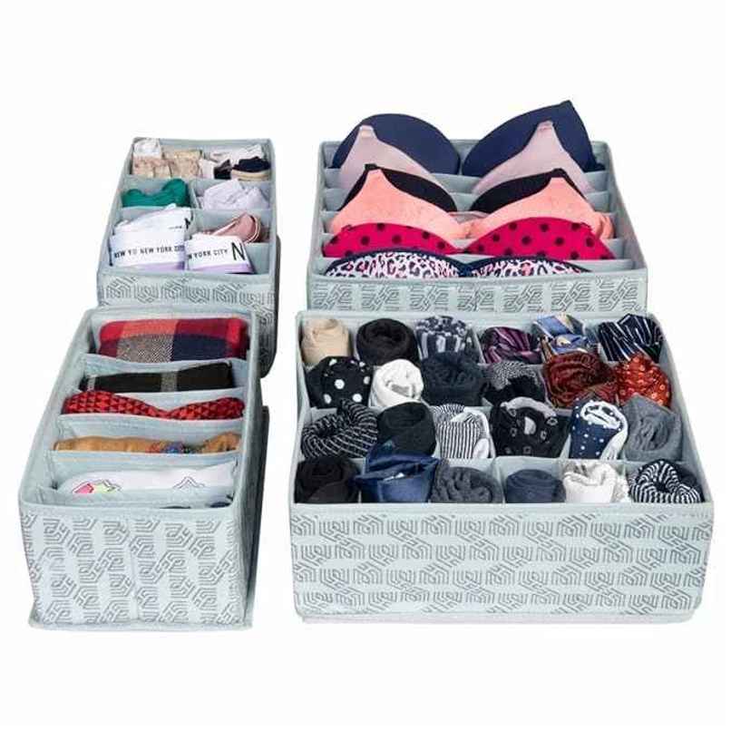 Homestrap Set Of 4 Foldable Storage Undergarment Organizer Homestrap Set Of 4 Foldable Storage Undergarment Organizer