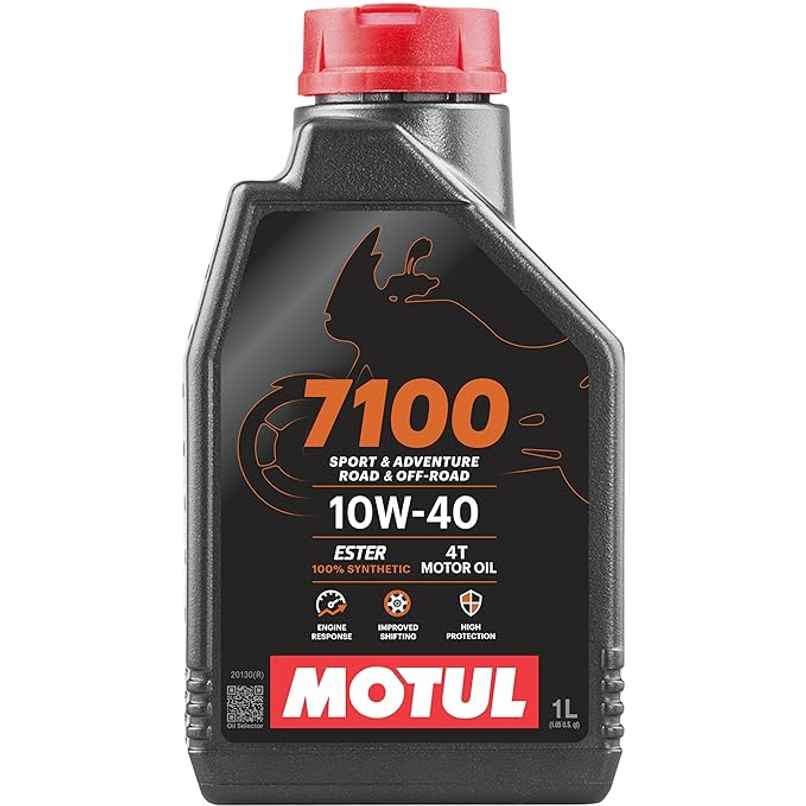 Motul 7100 4T Fully Synthetic 10W-40 Petrol Engine Oil for Bikes (1 L) Motul 7100 4T Fully Synthetic 10W-40 Petrol Engine Oil for Bikes (1 L)