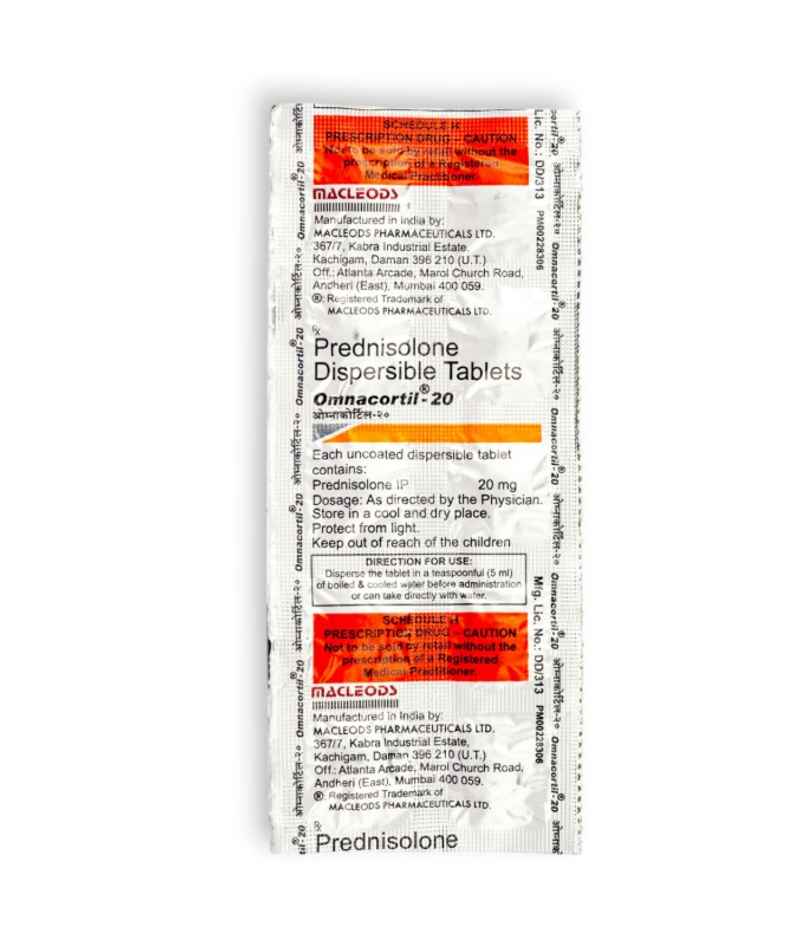 Omnacortil-20 Tablet DT
