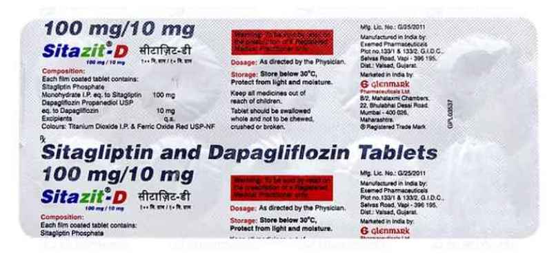 Sitazit-D 100mg/10mg Tablet Sitazit-D 100mg/10mg Tablet