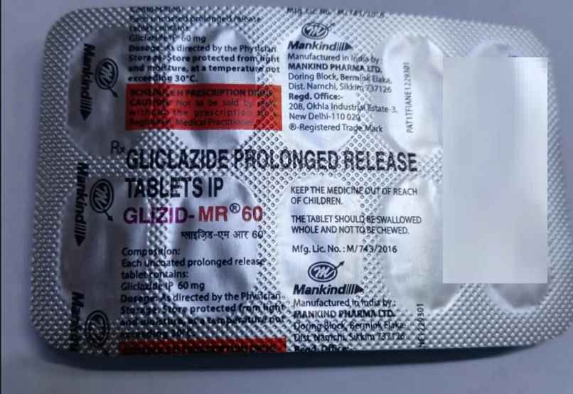 Glizid-MR 60 Tablet PR Glizid-MR 60 Tablet PR