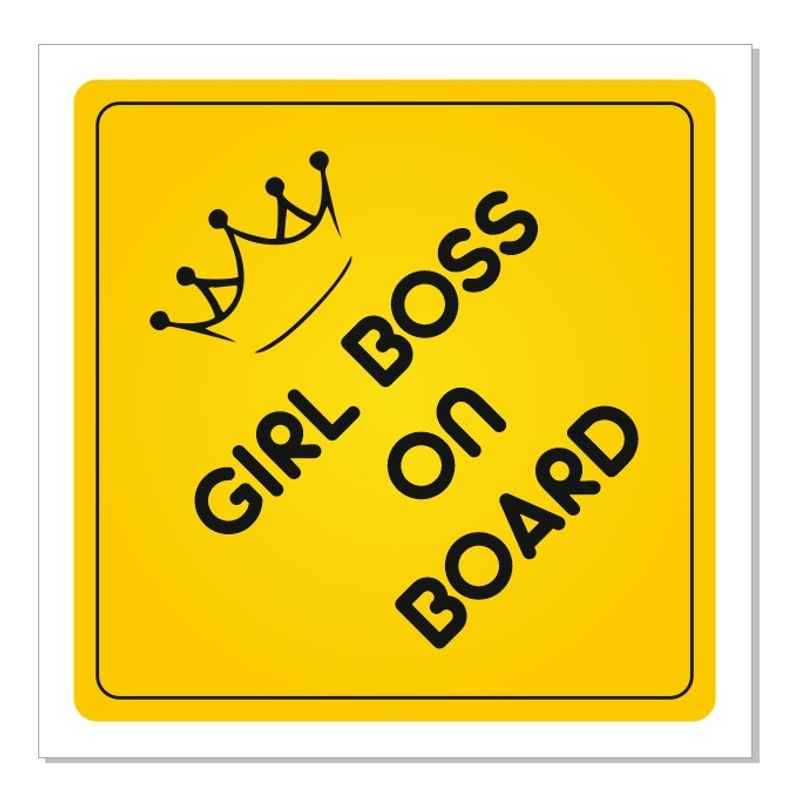 Samsidhi Auto Girl Boss Car Sticker