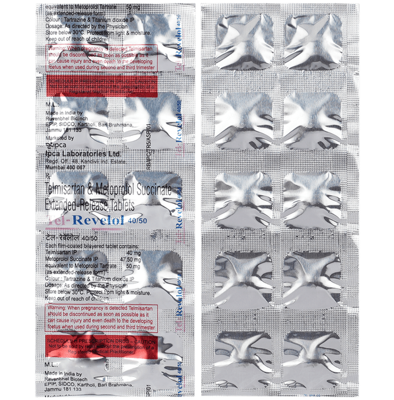 Tel-Revelol 40/50 Tablet ER