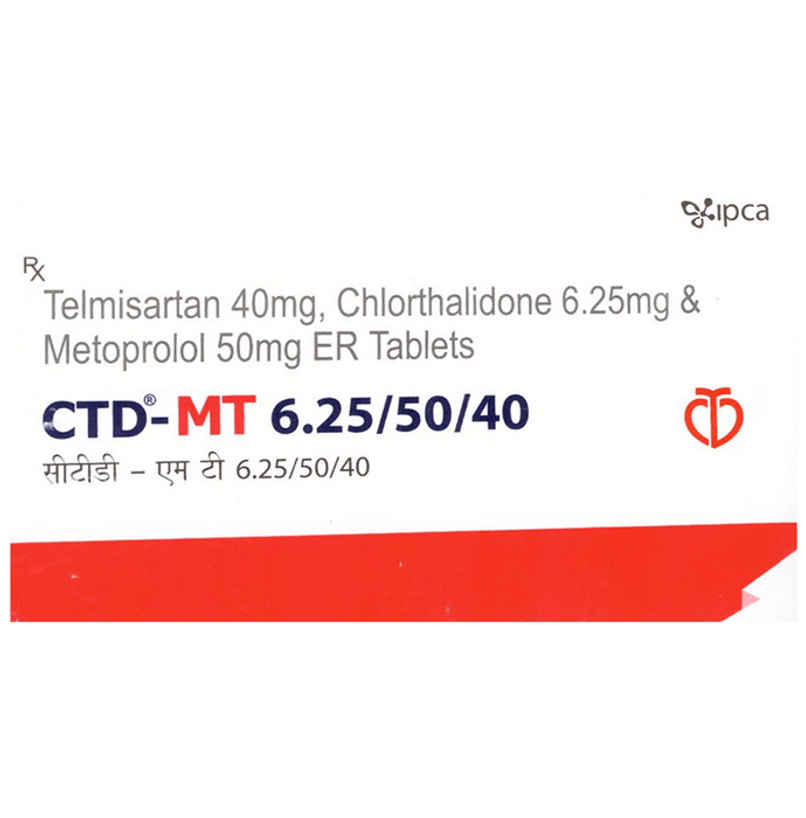 CTD-MT 6.25/50/40 Tablet ER