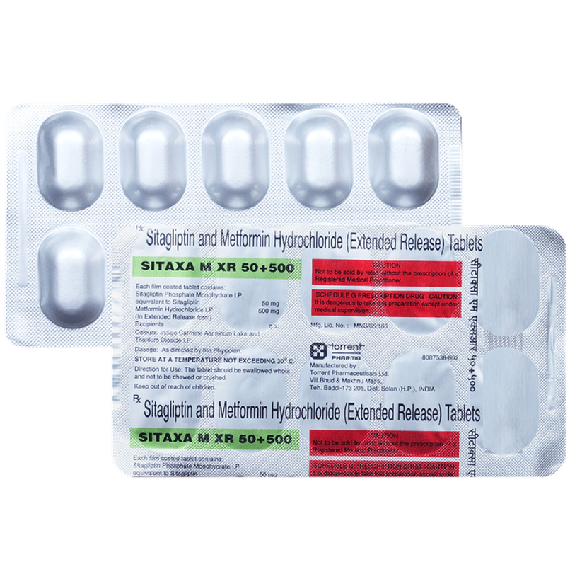 Sitaxa M XR 50+500 Tablet