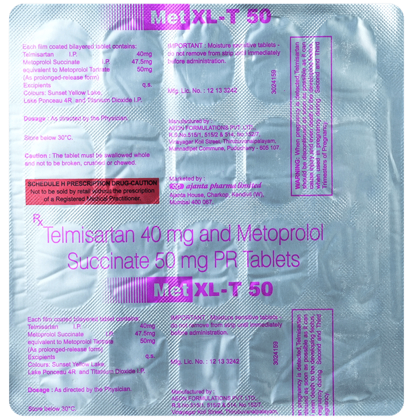 Met XL-T 50 Tablet PR