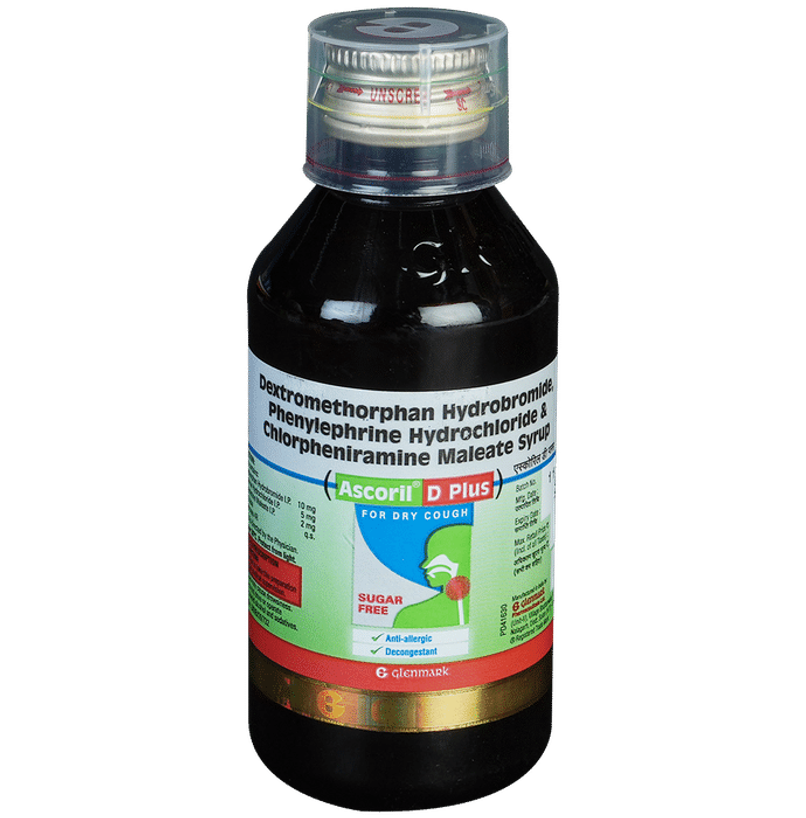 Ascoril D Plus Sugar Free Syrup
