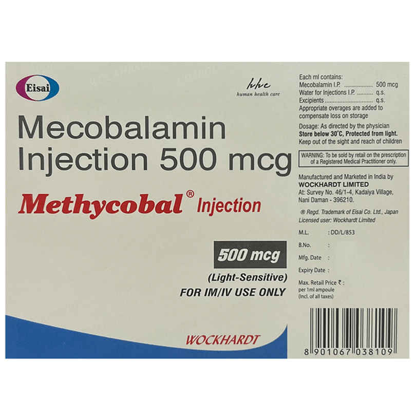 Methycobal 500mcg Injection