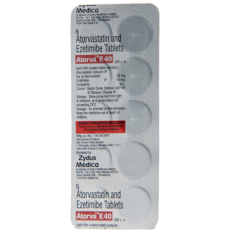 Atorva E 40 Tablet