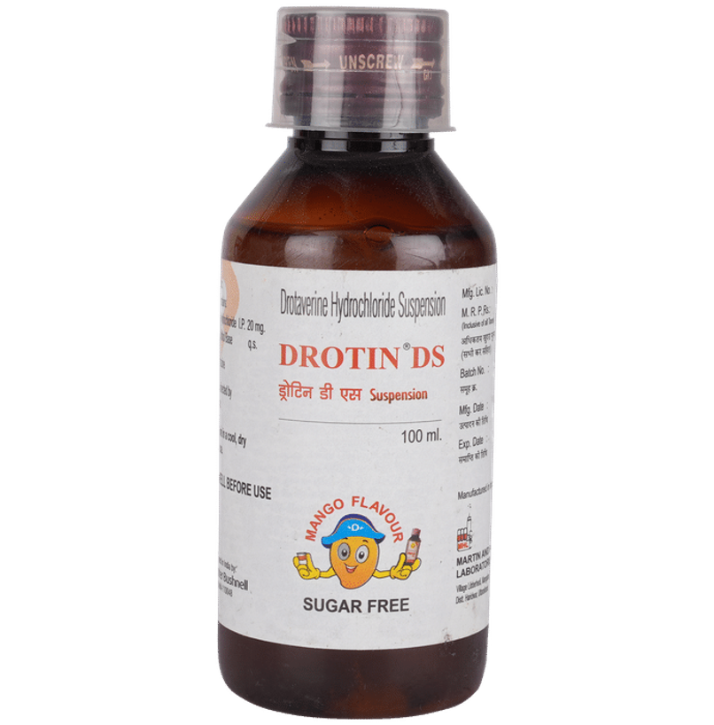 Drotin DS Oral Mango Flavour Sugar Free Oral Suspension 