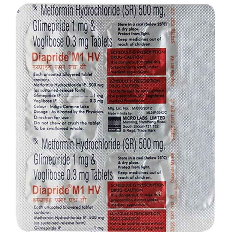 Diapride M1 HV Tablet SR Diapride M1 HV Tablet SR