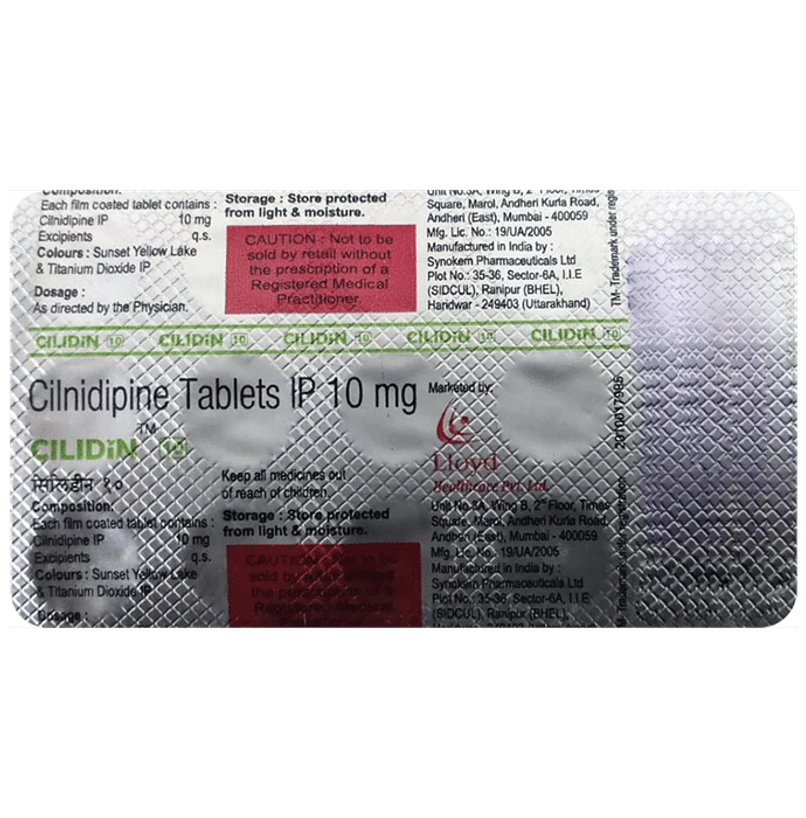 Cilidin 10 Tablet