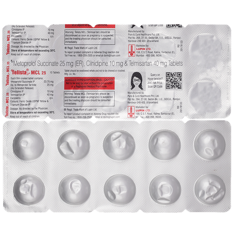 Telista-MCL 25 Tablet ER Telista-MCL 25 Tablet ER