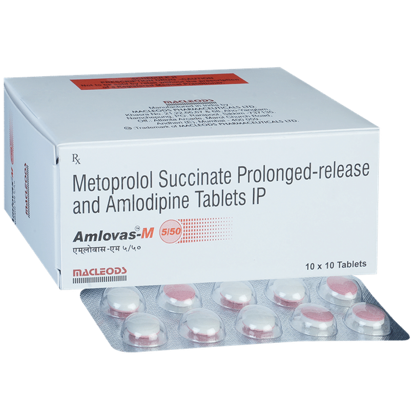 Amlovas-M 5/50 Tablet PR